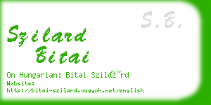 szilard bitai business card